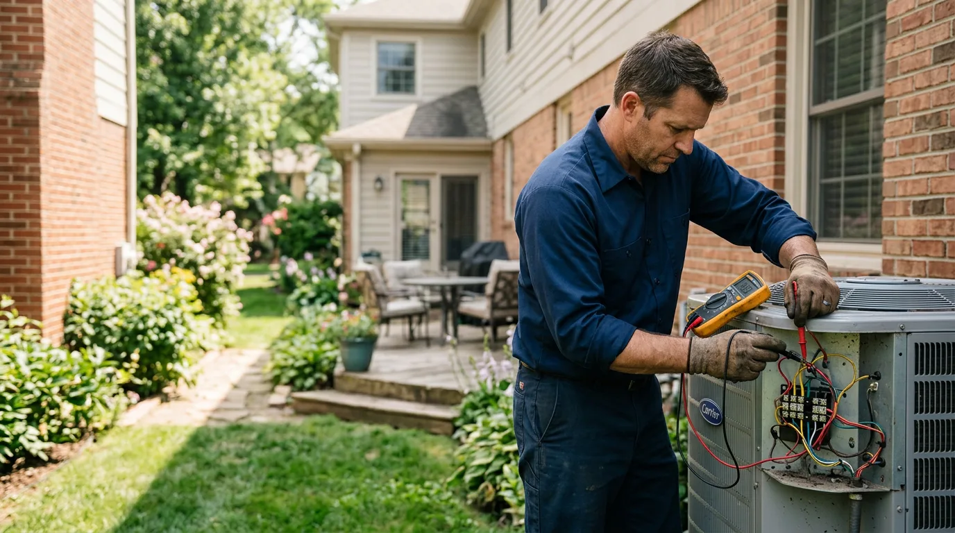 HVAC technician working near Lufkin, TX